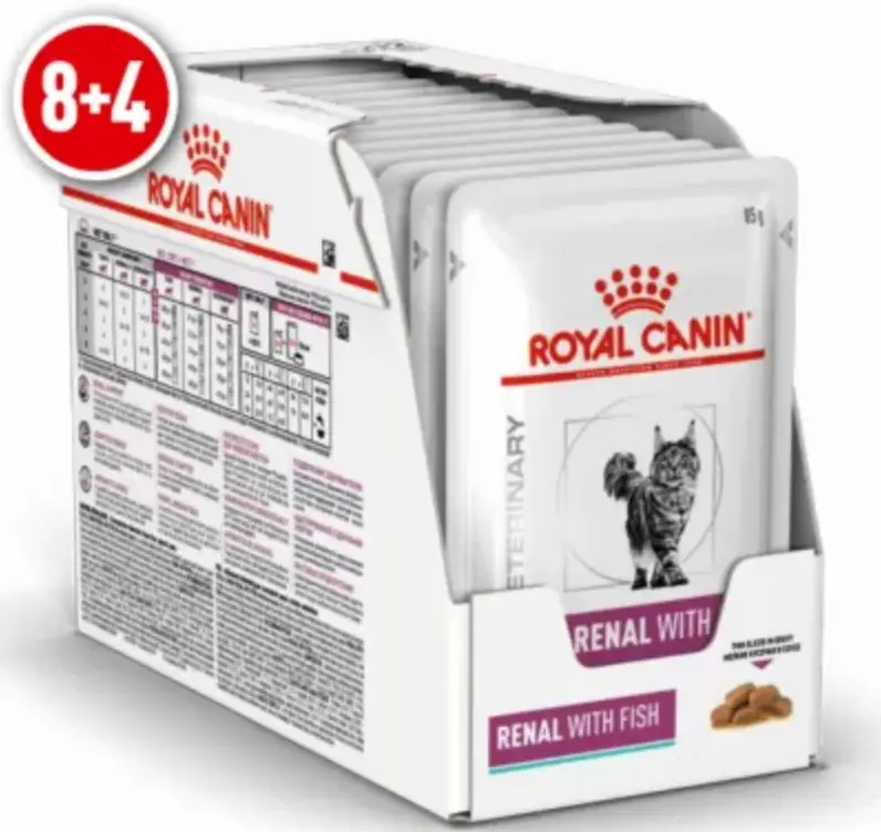 Royal Canin Renal Feline Fish 85гр *12шт паучи с рыбой для кошек ( почечной недостаточность)1