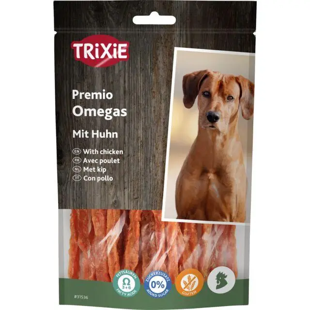 Trixie TX-31536 Premio Omega Stripes 100г - ласощі з курячими...