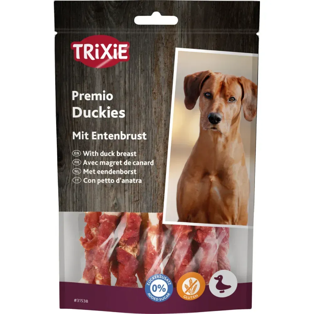Trixie TX-31538 Premio Duckies 100 гр - ласощі качка з кальці...