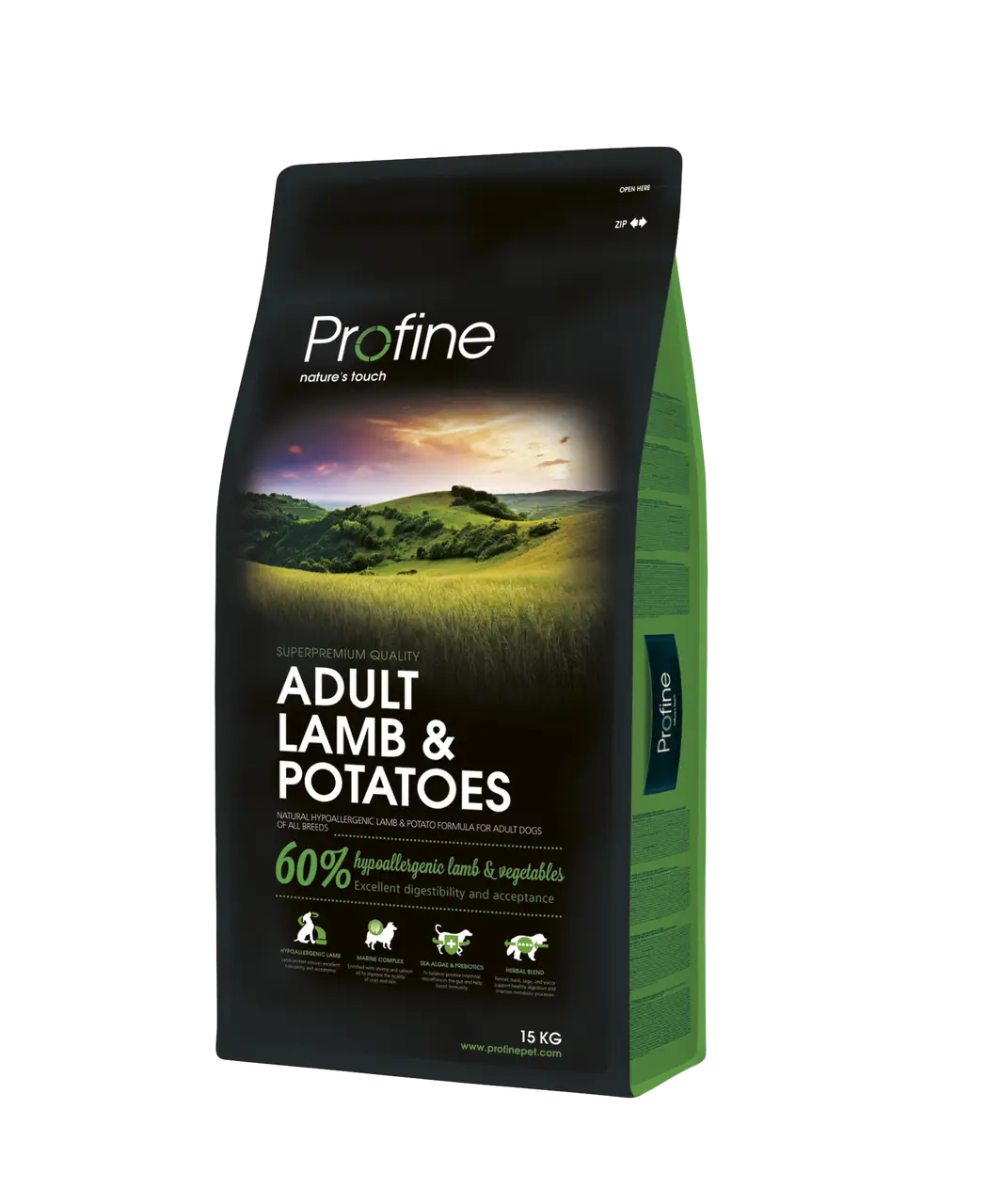 Profine Adult Lamb 15кг-гіпоалергенний корм для собак з ягням1