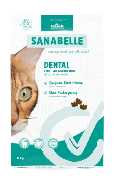 Bosch Sanabelle Dental 8кг корм для кішок із профілактикою захворювань зубної системи1