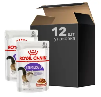 Royal Canin Sterilised в соусі 85г * 12шт- паучі для стерилізованих кішок старше 1 року1