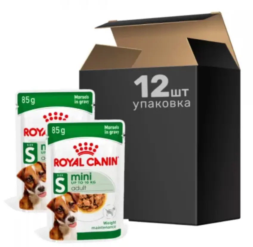 Royal Canin Mini Adult 85г * 12шт - паучі для собак дрібних п...