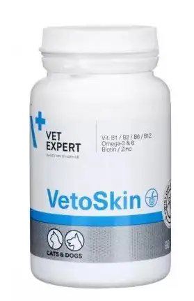 VetExpert VetoSkin 60табл для собак і кішок з дерматологічними порушеннями (212701)2
