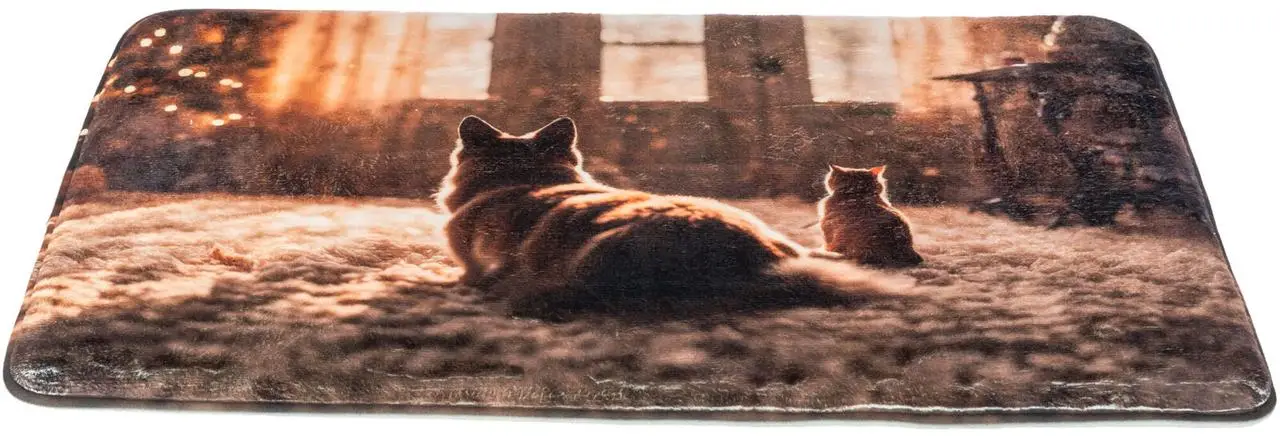 Trixie TX-927106 різдвяний лежак-килимок Кіт та Собака (50 × ...