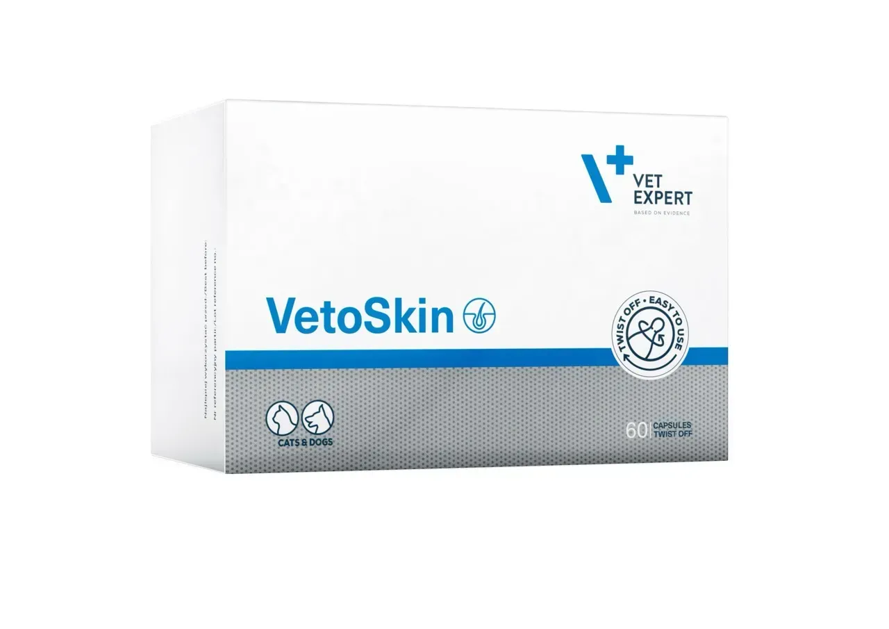 VetExpert VetoSkin 60табл для собак і кішок з дерматологічним...