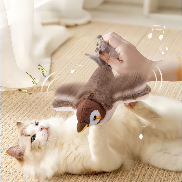 Інтерактивна-USB іграшка для котів Пташка 24×23×6 см4