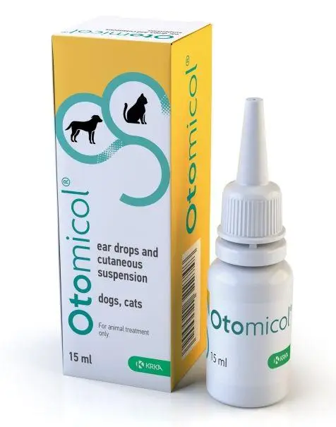 KRKA Отомікол (Otomicol) вушні краплі для собак і котів 15 мл...