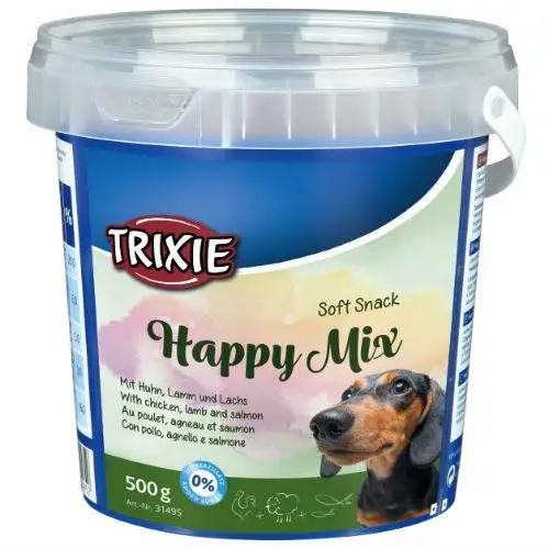 Trixie TX-31495 Happy Mix 500гр суміш ласощів для собак (ягня, лосось, курка)2
