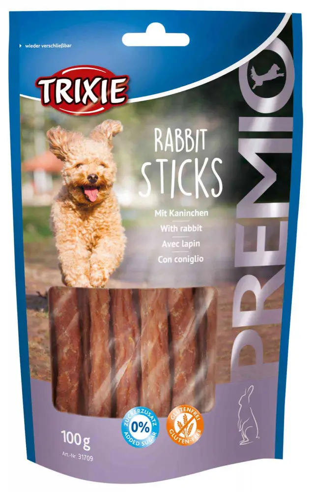 Trixie TX-31709 Premio Rabbit Sticks 100 гр - ласощі з кроликом для собак2