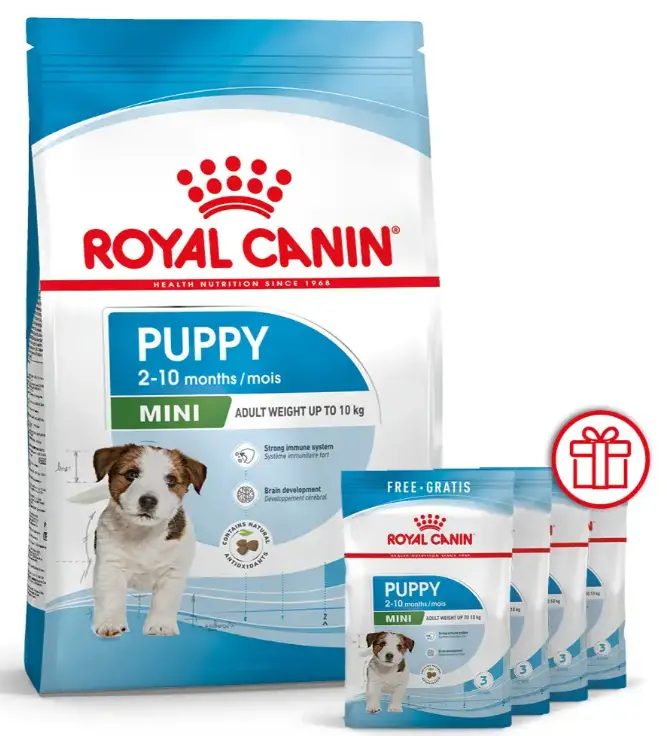 Royal Canin Mini Puppy 2кг корм для цуценят міні порід (+4 пауча)1