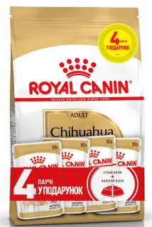 Royal Canin Chihuahua 1,5кг для собак породи чихуахуа  (+4 пауча)1