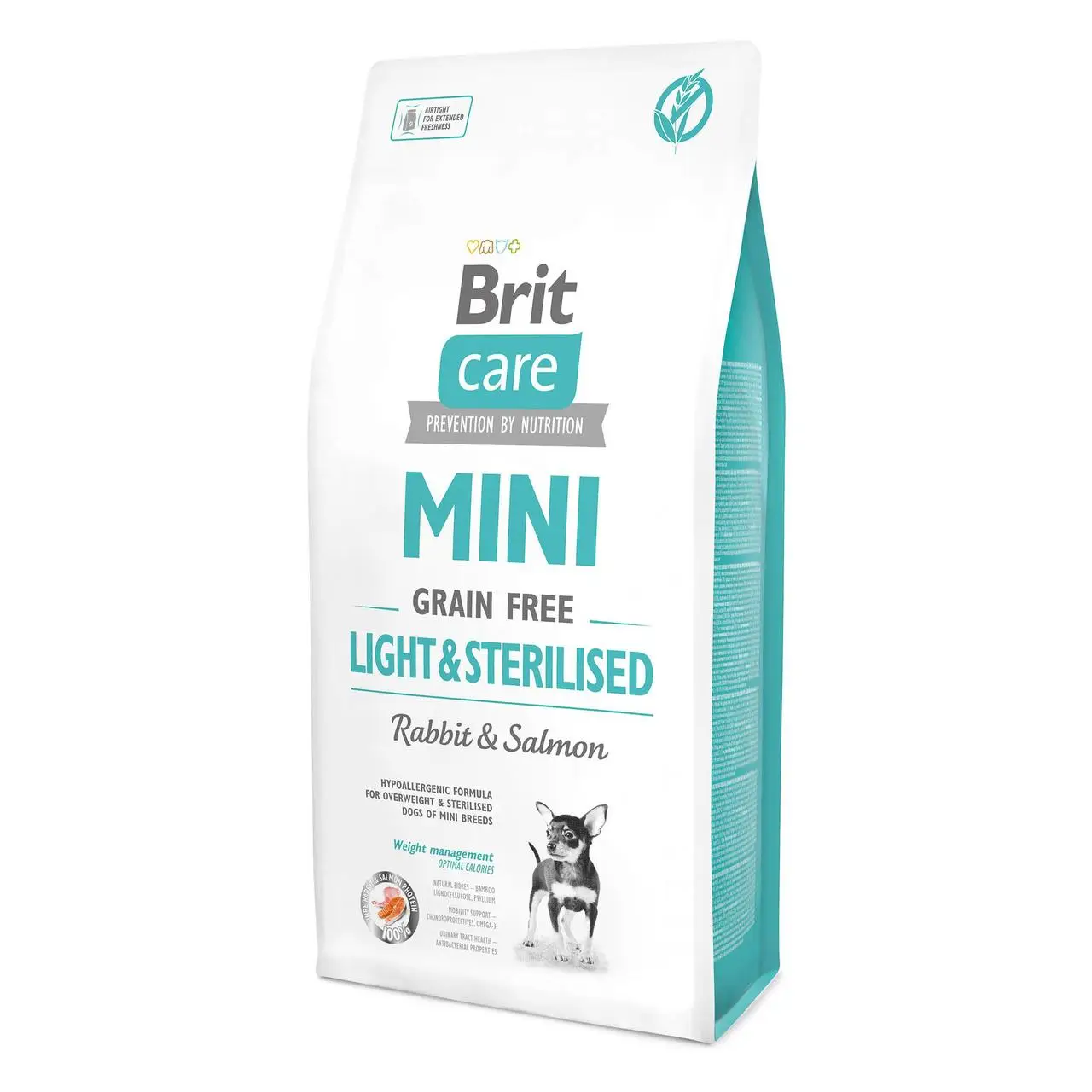 Brit Care Mini Light & Sterilised 280г -беззерновий корм для стерилізованих собак малих порід ( кролика 25%)3