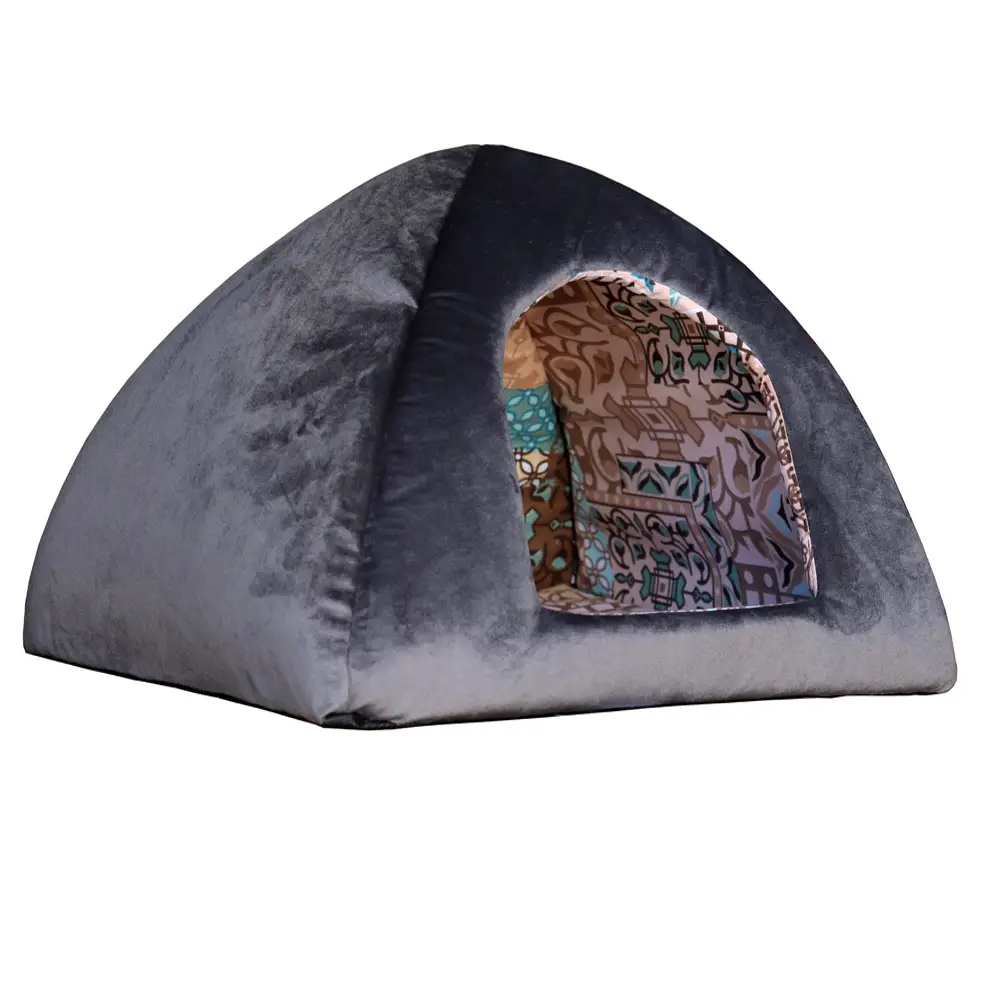 Будиночок Юрта "Пухнастики" (шоколад) для котів  40...