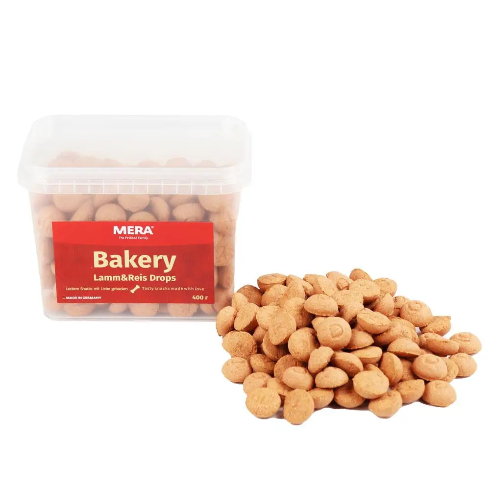 Mera Lamm&Reis Drops 400г бісквітні краплі з ягням для цу...
