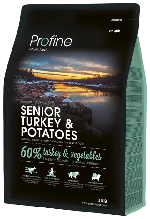 Profine Senior Turkey&Potatoes  3кг- корм для літніх собак з індичкою1